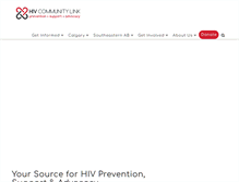 Tablet Screenshot of hivcl.org